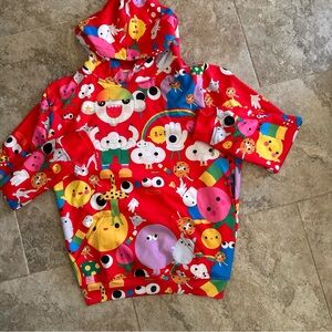 J balvin friends with you hoodie sweatshirt characters  men’s size large red